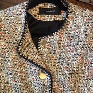 Zara button-down tweed jacket ✨